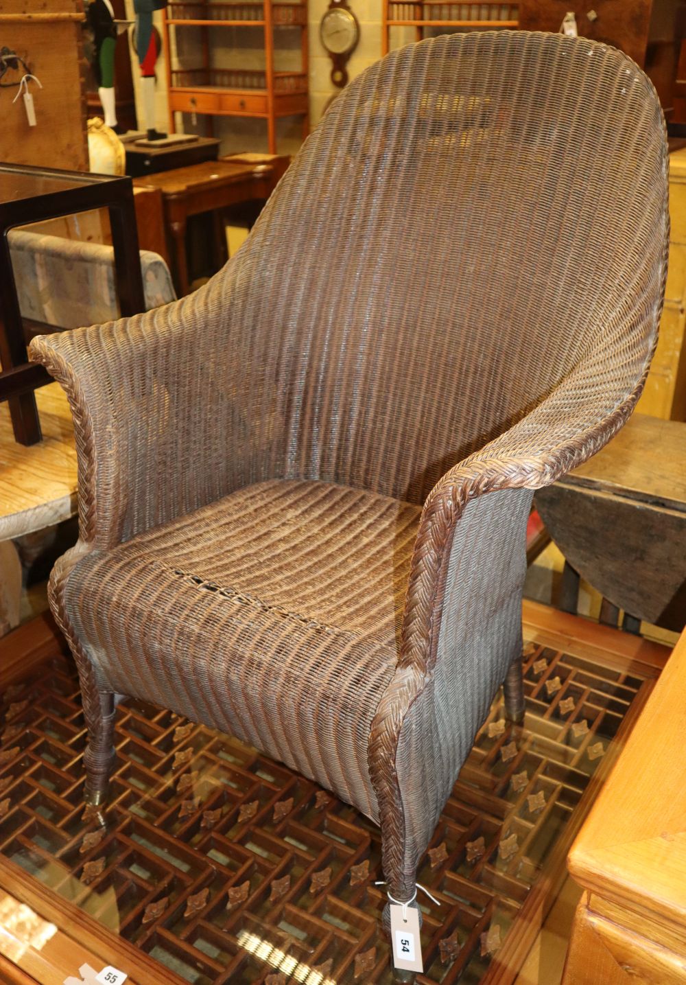 A Lloyd Loom armchair